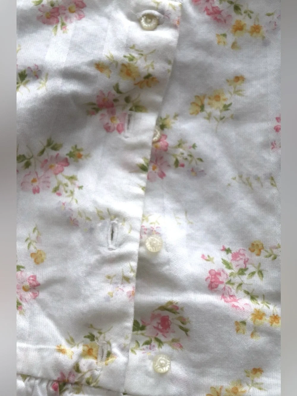 Ralph Lauren Vintage Toddler Dress White Sleeveless Pink Dainty Floral 3/3T